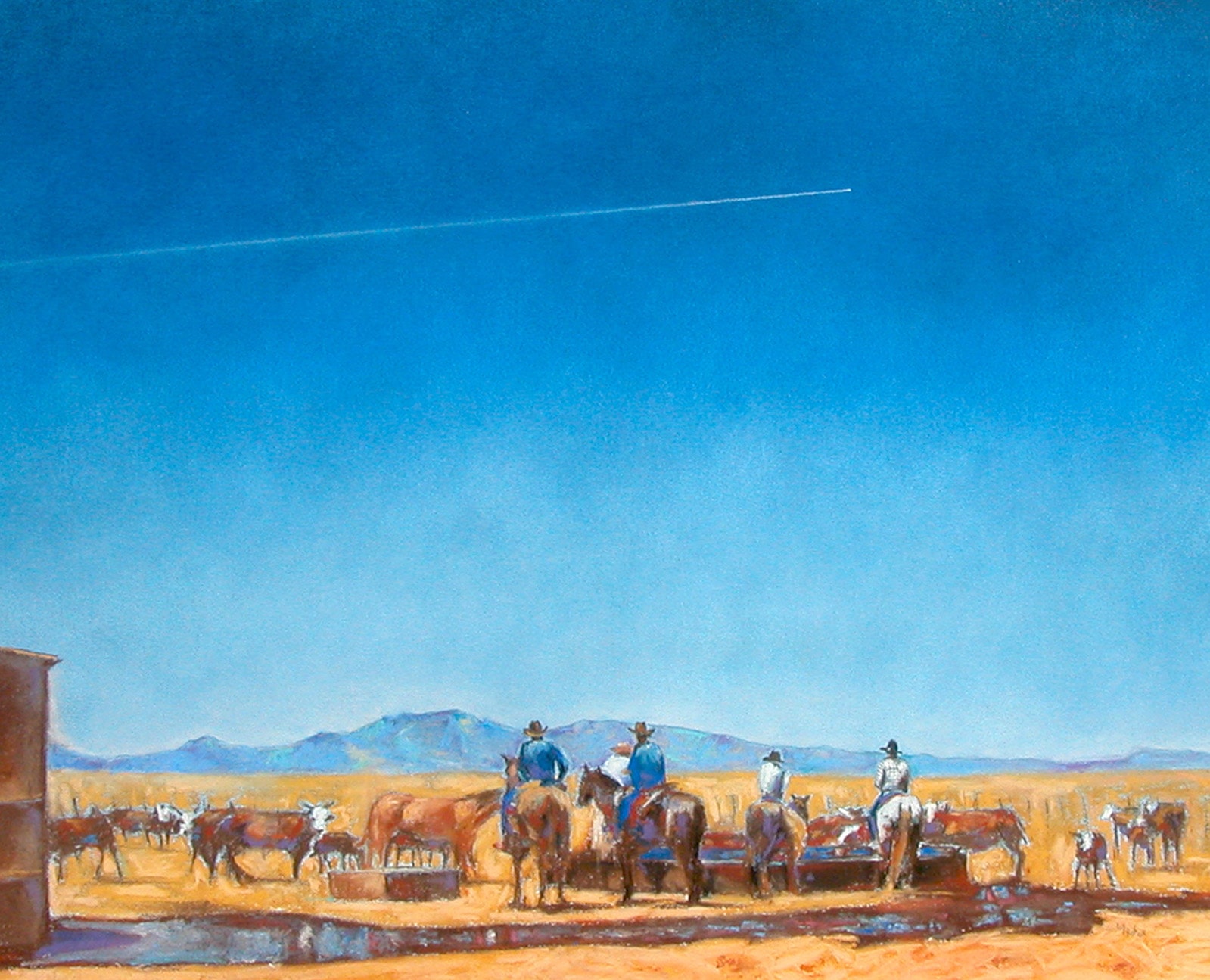 Contrail Over Chino